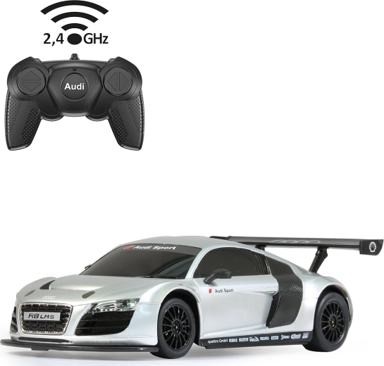 RC automašīna JAMARA Audi R8 LMS 1:24 sudraba krāsā