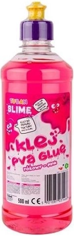 TUBAN rozā PVA līme 500 ml gļotu (slime) pagatavošanai