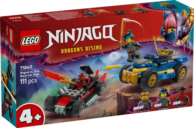 LEGO NINJAGO sacīkstes Rogue pret Drix (71840)