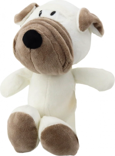 Mazs plīša mopsis ar piesūcekni 16 cm