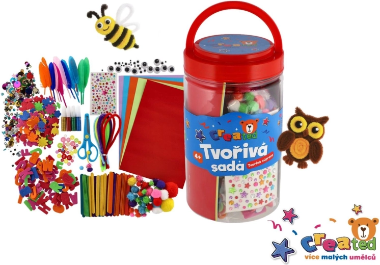 Teddies Large Creative Set in a Plastic Container