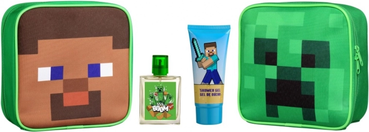 Kosmētikas somiņa MINECRAFT ar EDT 50 ml un dušas želeju 100 ml