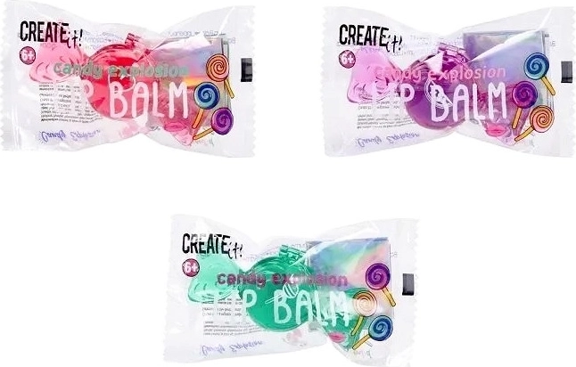 Create It! lūpu balzams Candy Explosion konfektes iepakojumā