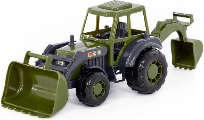 Bērnu militārais iekrāvēja traktors WADER