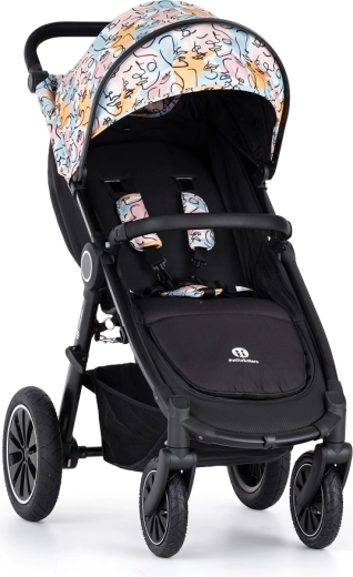 Petite&Mars sporta ratiņi Street+ Air black limited 100 Faces