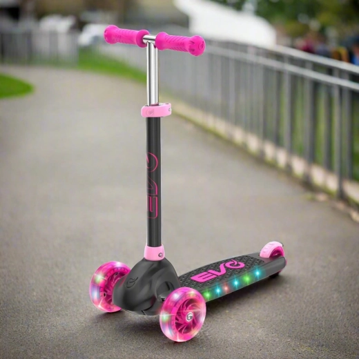 LED wheels and illuminated deck