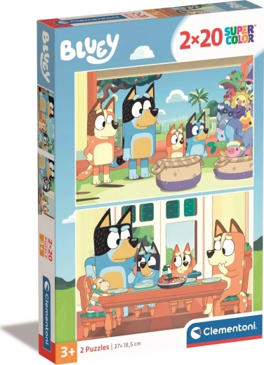 Puzzle 2×20 pieces Bluey Clementoni