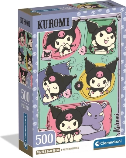 Kuromi Puzzle in a Compact Box, 500 Pieces