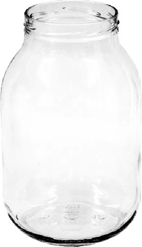 Glass Canning Jar 3000 ml with Wide 100 mm Mouth