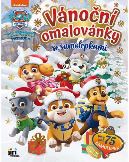 Christmas Coloring Book with Paw Patrol Stickers