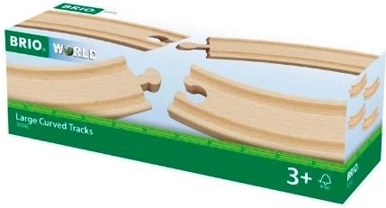 BRIO lielie izliektie sliežu posmi