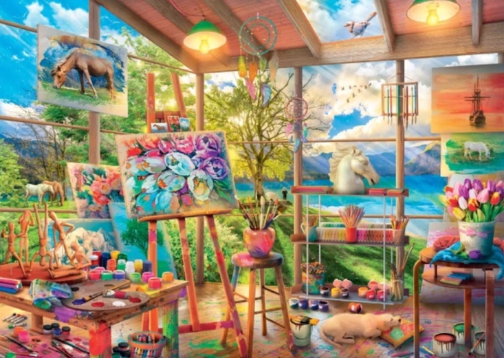 Dino Puzzle Painting Studio 2000 Pieces