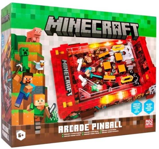 Galda pinbols Minecraft: Nether ar LED punktiem un skaņām