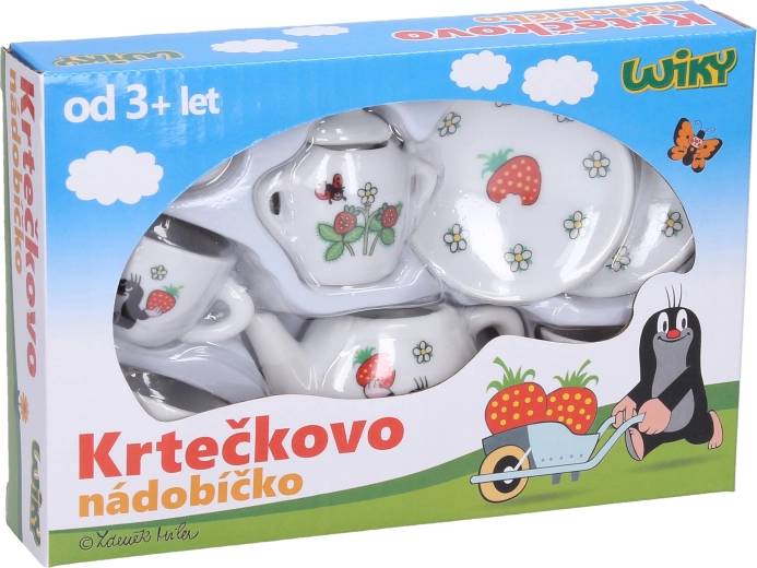 Porcelāna tējas servīze KRTEK, 9 daļas