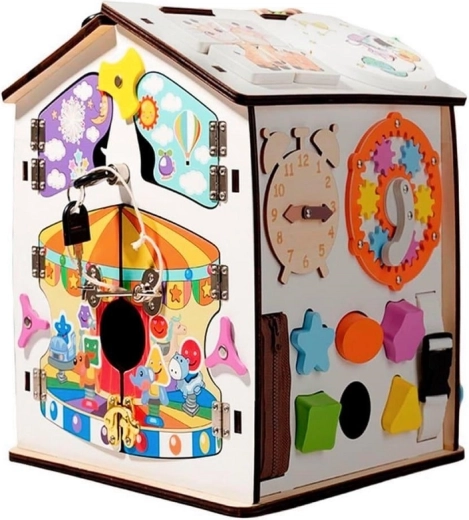 2Kids Toys aktivitāšu namiņš (busy board) balts