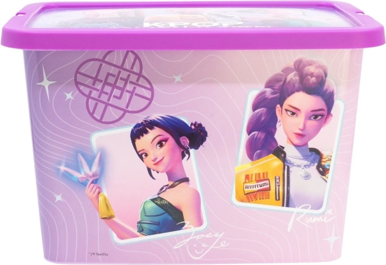 Stor uzglabāšanas kaste 7 l K-pop: Dēmonu medniece, violeta - 1 gab.