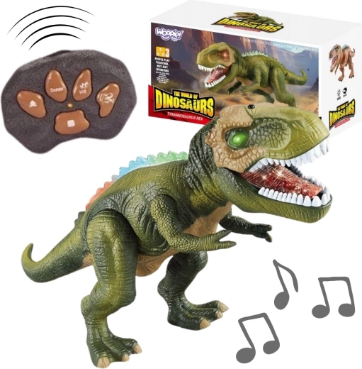 Woopie RC robotiskais dinozaurs T‑Rex ar gaismām un skaņām