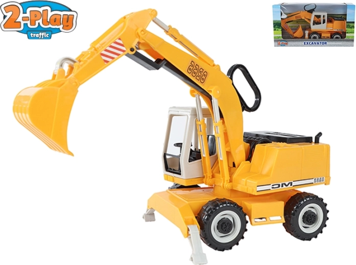 Plastic excavator 2-Play Traffic for children