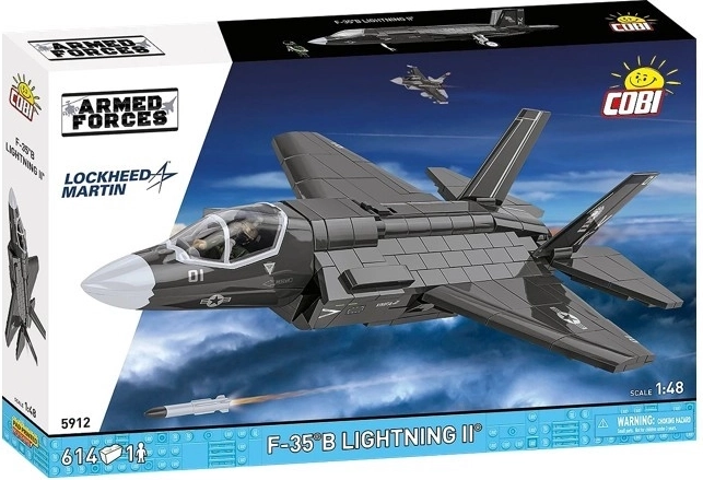 F-35B Lightning II Construction Set – STOVL jet, 614 pieces