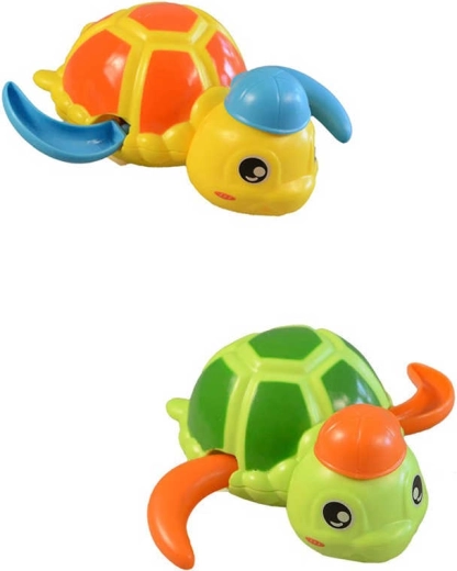 Wind-up bath turtle toy 12 cm for kids - 1 piece