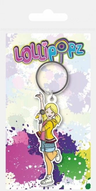 Lollipopz atslēgu piekariņš dzeltens