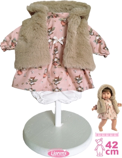 Llorens 3 daļu apģērba komplekts lellei 42 cm