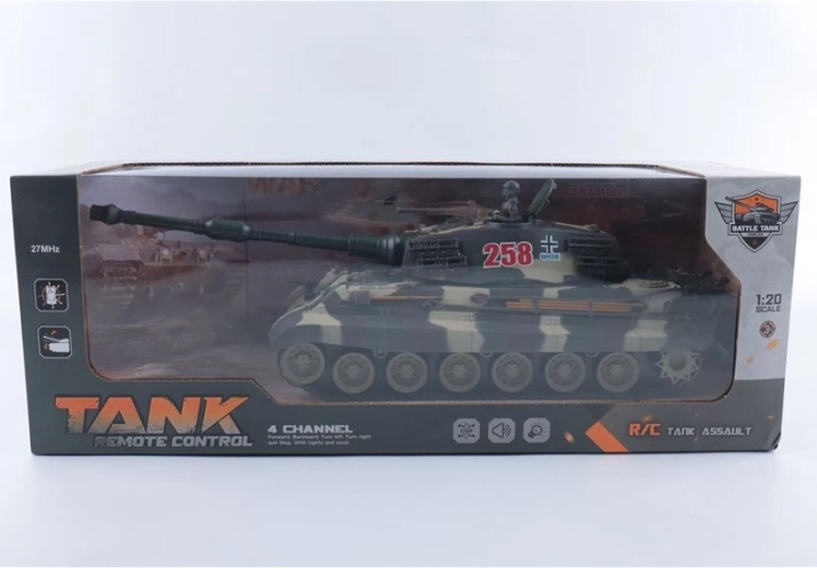 Tālvadības tanks ar gaismu un skaņu