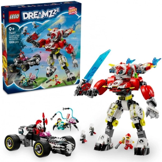 LEGO DREAMZzz 71497 Cooper’s Tiger Robot and Z-Blob’s Hot Rod