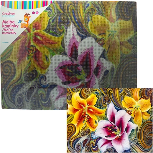 Diamond Painting – Flowers 40 × 50 cm