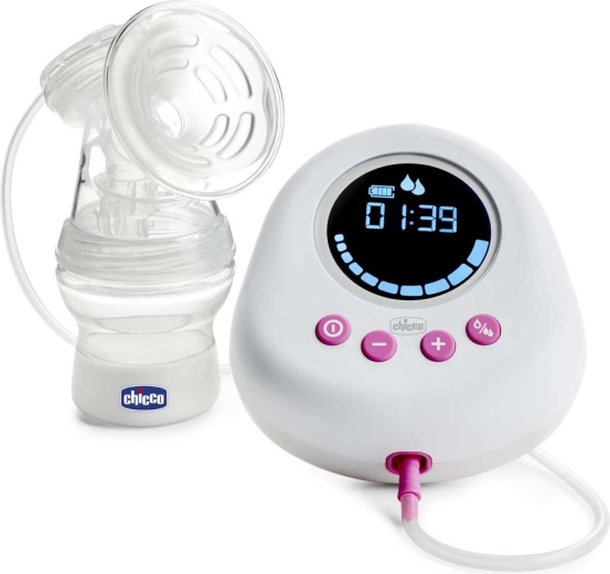 Elektriska krūts piena pumpis Chicco Single rozā