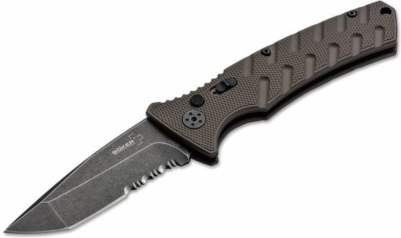 Automātiskais nazis BÖKER PLUS Strike Tanto Coyote, stonewash, brūns