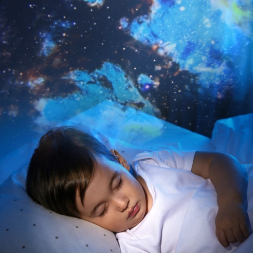 Nomierinošas nakts debesis ar taimeri