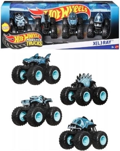 Hot Wheels monster truck XL Ray – komplekts 4 gab.