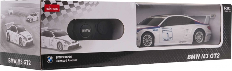 Tālvadības auto BMW M3 1:24 (balts) no RASTAR