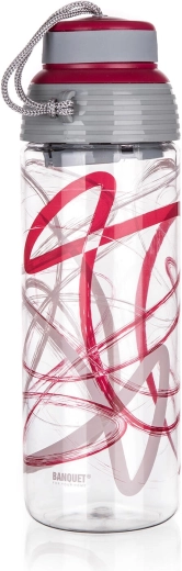 QUEST Bordeaux Tritan Sports Water Bottle 550 ml
