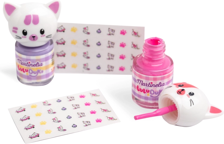 Nail polish and stickers for creative decorating