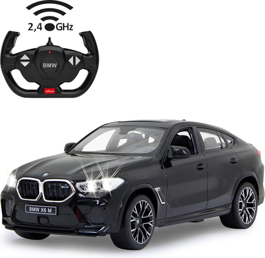 RC auto JAMARA BMW X6 M mērogā 1:14, melnā krāsā