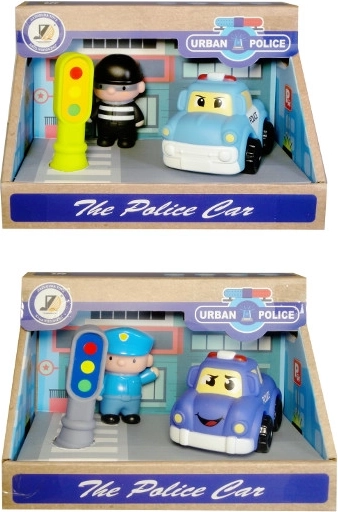 Toy for the youngest – police car with traffic light and police officer