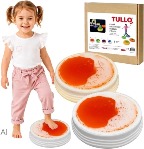Tullo dzeltenais spīdošais sensorais šķidrais akmens