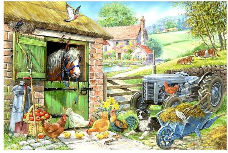 House of Puzzles puzzle On the Farm, 250 large pieces