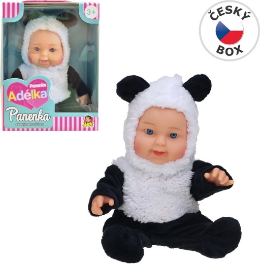 Lelle dzīvnieka tērpā (panda) 22,5 cm