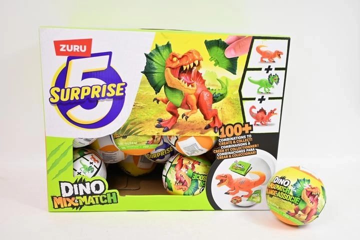 ZURU 5 Surprise Dino mix and match pārsteiguma bumba