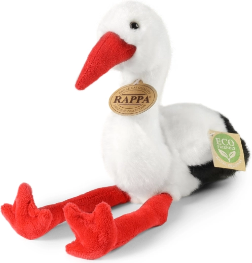 Plīša stārķis 20 cm eco friendly RAPPA