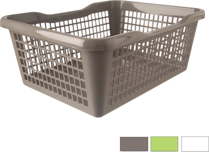 Plastmasas uzglabāšanas groziņš 42 × 32 × 17 cm (krāsu mikss)