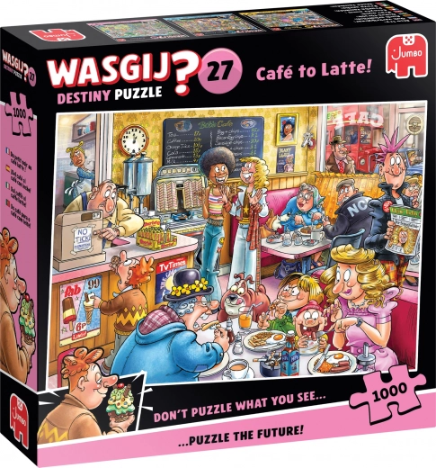 Puzle Wasgij Destiny 27: Kafejnīca Latte, 1000 gabaliņi