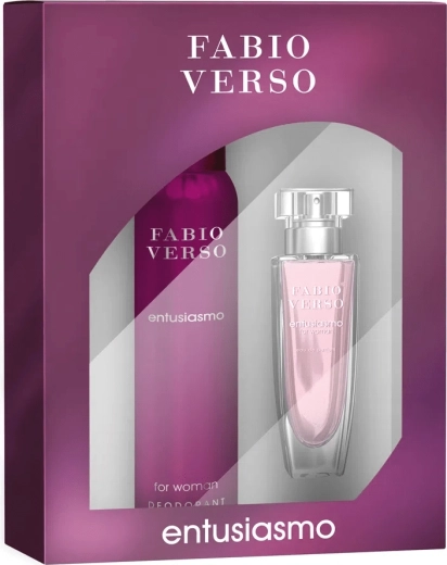 Dāvanu komplekts sievietēm BI-ES Fabio Verso Entusiasmo – parfimētais ūdens 50 ml + dezodorants 150 ml