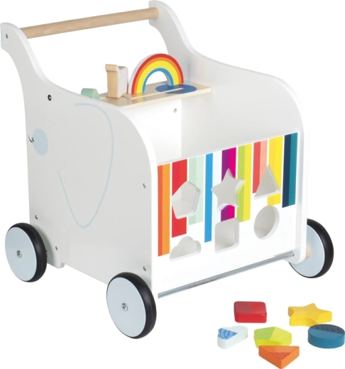 Koka staigulītis Toy Box Zilonis no Small Foot