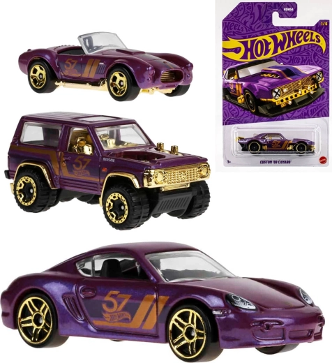 Mattel Hot Wheels automašīnīte 57. gadadienas Purple and Gold sērija 1:64 - 1 gab.