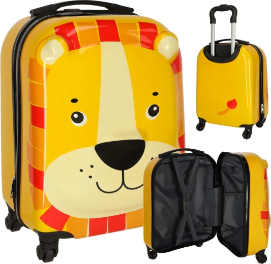 Children's wheeled travel suitcase - lion