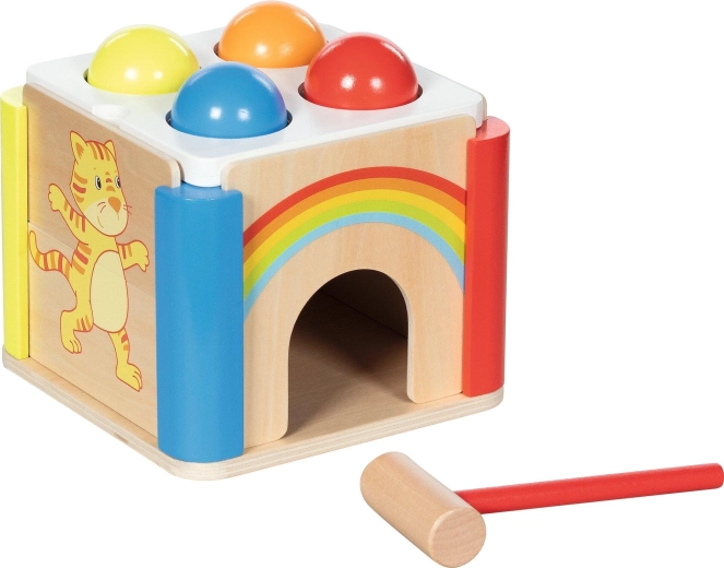 Koka iedauzāmā kaste “Rainbow” ar maināmiem sānu paneļiem - 1 gab.